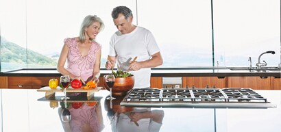 Idosos na cozinha